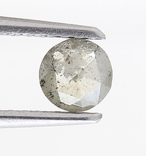 Natürlicher Diamant 0.28tcw 4.5 X 1.8 MM Gräulich Grün Farbe Rund Rose Schnitt