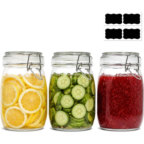 Einmachgläser set stück 1l - set,