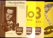 4x DECCA NEUERSCHEINUNGEN 1952