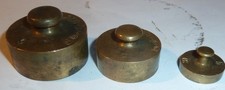 3 x Alte   Messing Gewichte