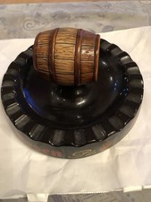 Rarität Original Aschenbecher Rosenbrauerei mit Fass Große Ausführung 