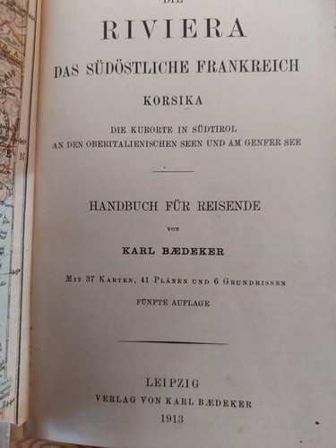 Karl baedeker die riviera - die,
