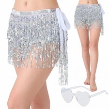 Damen pailletten rock glitzer - damen,