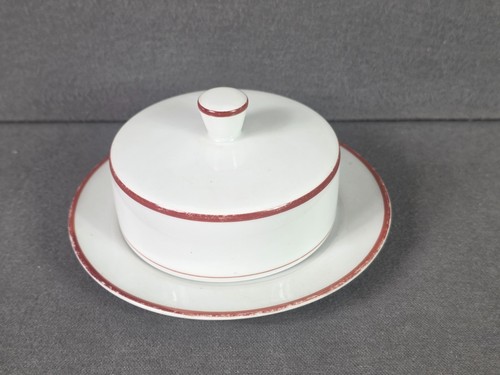 Arzberg roter rand butterdose - roter,