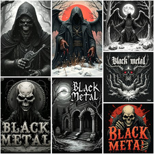 Metal Vinyl Aufkleber Heavy