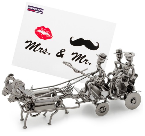 Hochzeitskutsche metall 15cm - hochzeitskutsche,