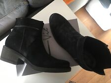 VIC MATIE STIEFELETTEN STIEFEL BOOTS SCHUHE SCHWARZ GR 39 WILDLEDER
