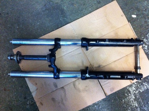 Gabel mit achse fork telegabel - mit,