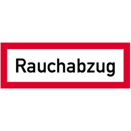 Schild rauchabzug kunststoff - schild,