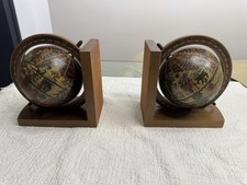 Vintage Globus Buchstützen
