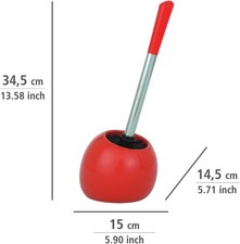 WENKO WC-Garnitur Polaris, hochwertiger Toilettenbürstenhalter aus edler Keramik