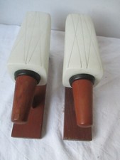 Set 2 Stück Teak Wandlampe 50er 60er, dänisches Design