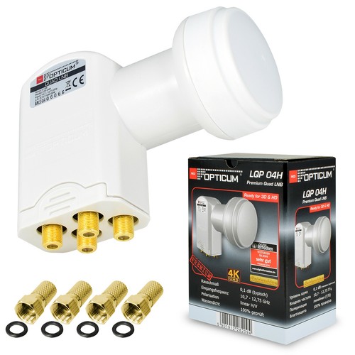 Quad lnb db - 0,1, opticum