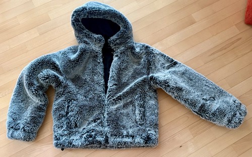 Felljacke zara grau l - felljacke,