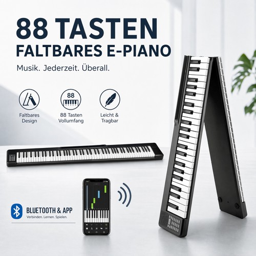 Klappbar keyboard mit - klappbar,