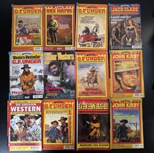 12 x Western Romane G.F. Unger Rex Hayes Jack Slade Waco Kirby Bastei 80er - N:2
