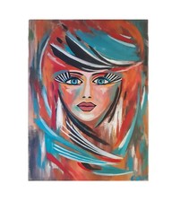 Acryl Bild Gemälde Frau