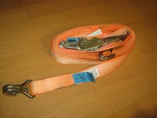 Spanngurt, ÖBB Zurrgurt mit Ratsche und Hacken, ca. 9 m, gebraucht
