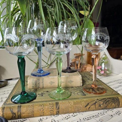 Vintage hock gläser farbige - vintage,