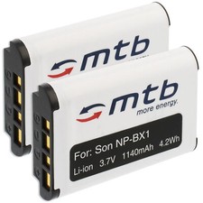 2 Akkus NP-BX1 Batterie für