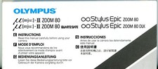 Bedienungsanleitung OLYMPUS µ