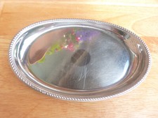 Alessi Alfra, Tablett für Zuckerschale, + Milchkännchen, Edelstahl