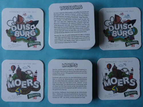 Duisburg moers bierdeckel - duisburg,