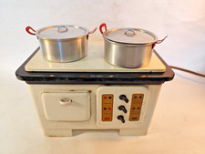 DDR Efzet Blechherd Puppenherd Kinderherd Küche Blechspielzeug Ofen Alu Topf