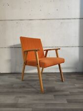 Vintage Armlehnenstuhl Sessel Loungesessel Danish Design Orange Midcentury