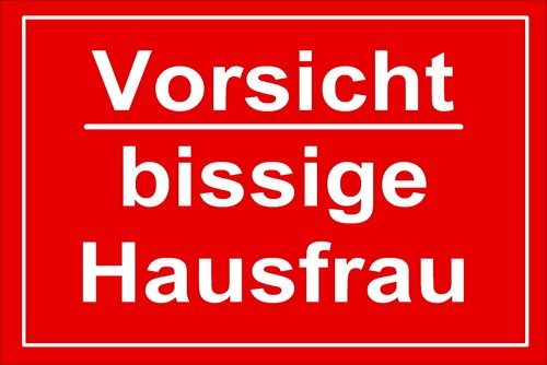 Vorsicht bissige