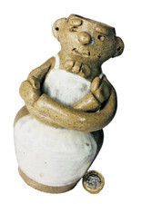 Ton Keramik Figur Topf große