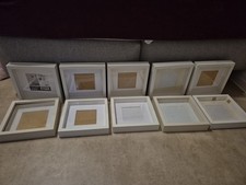 10 x 3 D Bilderrahmen, Ikea, Nanu Nana, Ribba, Weiß 23x23 cm