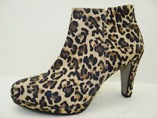 Gabor Plateau Stiefelette Stiefel Boots Damen Schuhe Leder Gr.38,5 Leopard