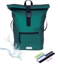 Rucksack Damen Freizeitrucksack A4 Laptop Bag Plane Time 13074 Metallic Grün +n