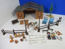 3768 PLAYMOBIL SILBER RANCH WESTERN COWBOY SET FIGUR fast komplett
