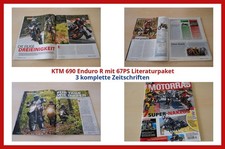 KTM 690 Enduro R mit 67PS Literaturpaket - 3 komplette Zeitschriften