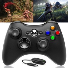 Wireless Controller für Xbox 360 PC mit 2.4GHz Receiver Adapter Gamepad Joystick