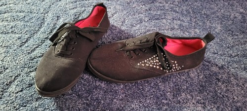 Schöne schwarze stoffschuhe - schwarze,