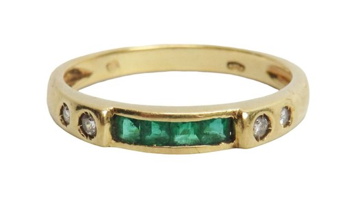 Stern 18k gelbgold smaragd - stern,