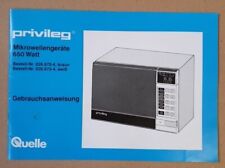 Gebrauchsanweisung Privileg/