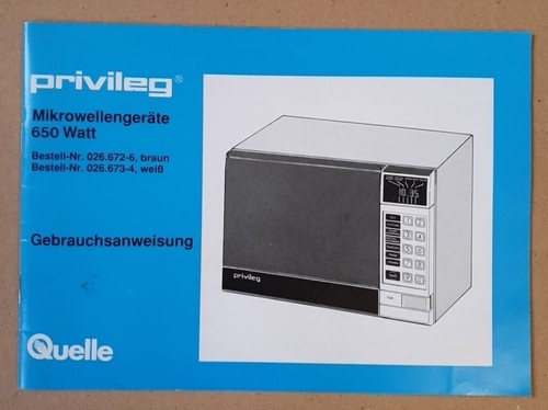 Gebrauchsanweisung privileg - gebrauchsanweisung, privileg/