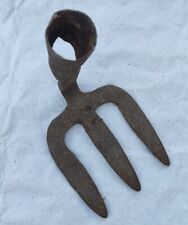 alte Hacke geschmiedet Kartoffelhacke 3 Zinken Gartenarbeit Eisen 