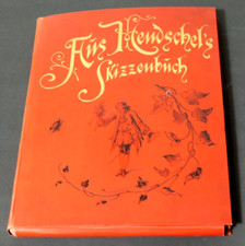 Altes Buch Hendschel´s Skizzenbuch Künstlermappe Skizzen 20 Zeichnungen Album