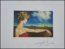 SALVADOR DALI *Young Woman in a Landscape* 50 x 65 cm*signed lithograph*limited