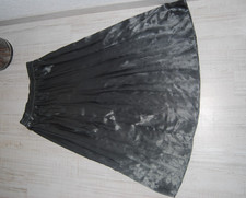 Cris Devi Plissee Satinrock satin Rock schlamm Gr. 40 evtl. bis 44 Gummibund