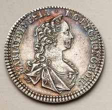 Habsburg 1/4 Taler 1744 Hall