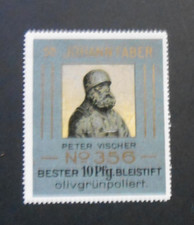 Reklamemarke JOHANN FABER - Bleistift No. 356 - ungebraucht -