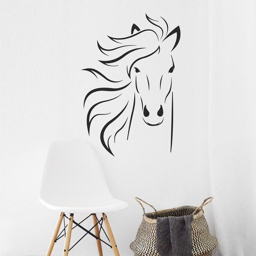 Wandtattoo wandaufkleber pferd - wandaufkleber,