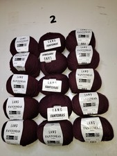 15 Knäuel (2) Strickgarn Lang Fantomas, 75% Schurwolle Superwasch 25% Polyamid