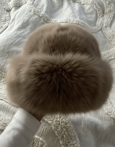 Faux fur bucket hat russische - faux,